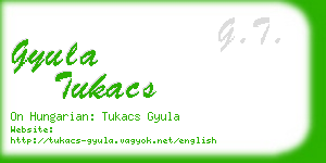 gyula tukacs business card